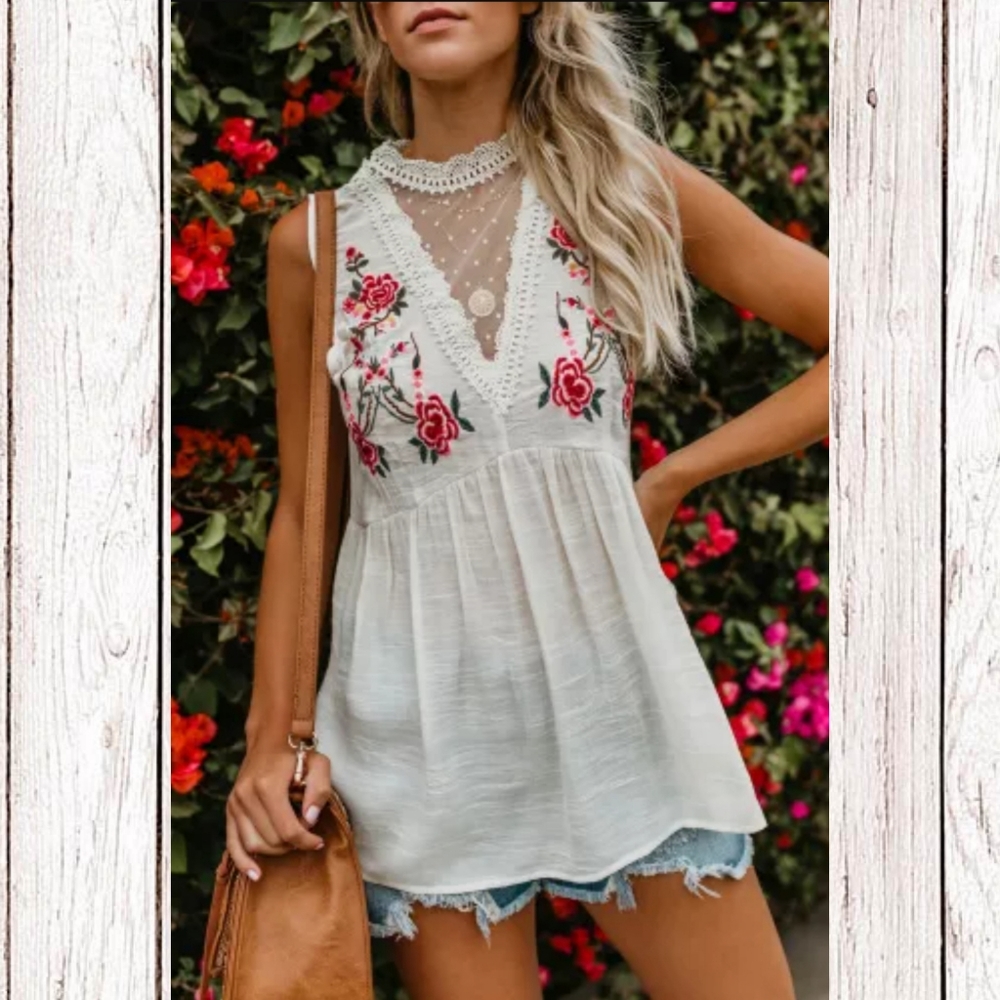 ‼️CLEARANCE PRICE FIRM‼️HP⭐Babydoll Style Tank Top⭐ - Picture 3 of 9
